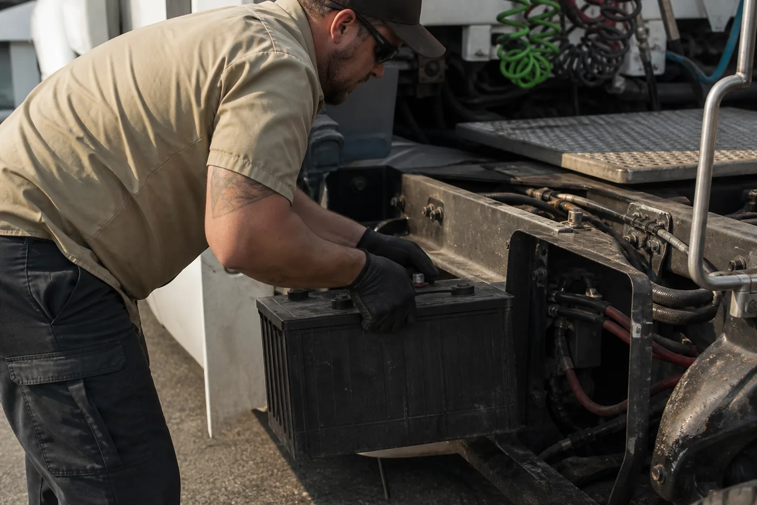Truck battery replacement